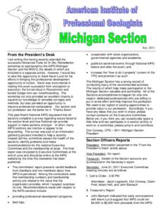 Michigan Department of Environmental Quality / State Bar of Michigan / Michigan / In situ