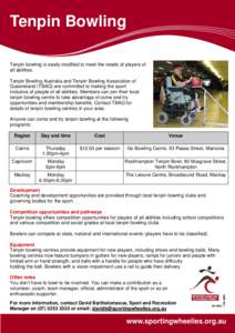 SWI-070 Tenpin Bowling Factsheet