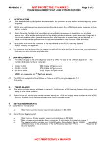 Alarms / Association of Chief Police Officers / Law enforcement in Northern Ireland / Lone worker / Burglar alarm / Alarm management / Security / Safety / Prevention