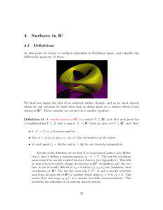 Surfaces in R3  4