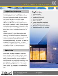 Vertical Construction Services  The Bristol Difference Key Services