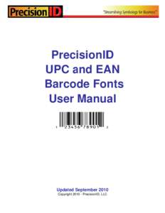 Microsoft Word - PrecisionID EANUPC User Manual.docx