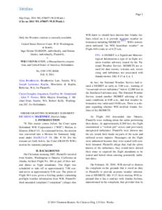 Page 1 Slip Copy, 2011 WL[removed]W.D.Wash.) (Cite as: 2011 WL[removed]W.D.Wash.)) Only the Westlaw citation is currently available. United States District Court, W.D. Washington,