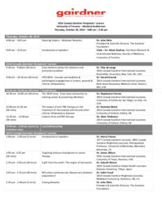 2nd Arthritis Alliance Conference and Research Symposium