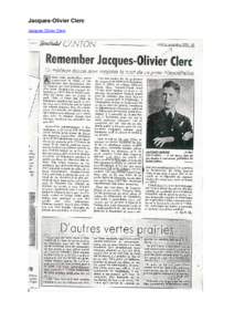 Breve fra en flyver, Jacques-Olivier Clerc                                 Opdateret:  16 JAN 2009