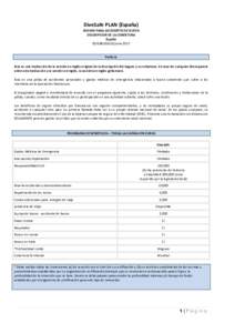 DiveSafe PLAN (España) SEGURO PARA ACCIDENTES DE BUCEO DESCRIPCION DE LA COBERTURA España ES/GBGDSEU3/junio 2017