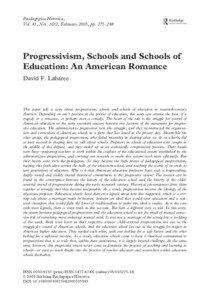 Alternative education / Progressive education / Pedagogy / Education reform / Student-centred learning / Progressivism / John Dewey / Curriculum / Education theory / Education / Critical pedagogy / Philosophy of education