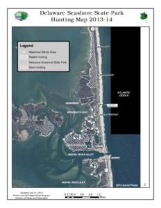 Delaware Seashore State Park Hunting Map[removed]New Road  Legend