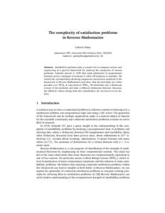 Logic / Mathematics / Constraint programming / Abstraction / Model theory / Boolean satisfiability problem / Electronic design automation / Logic in computer science / Complexity of constraint satisfaction / Constraint satisfaction problem / Satisfiability / Binary relation