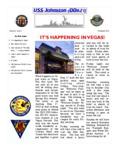 November[removed]Volume 4, Issue 3 In this issue It’s Happening in Vegas!