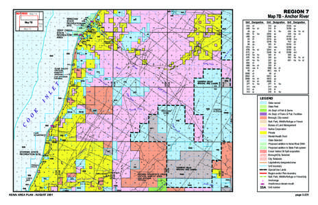 REGION 7 Map 7B - Anchor River MAP INDEX Map 7A Map 7B Map 7C