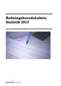 Redningsberedskabets Statistik 2012 Redningsberedskabets StatistikUdgivet af: