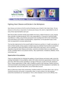 National Healthy Worksite Program: Matte article on Heart Disease-Stroke in Workplace Health