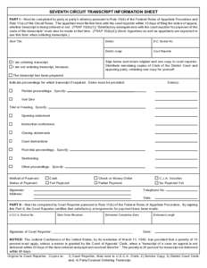 Rules of appellate procedure / Transcript / Court reporter / Docket / Law / Court reporting / Legal documents