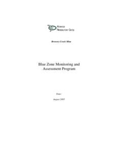 Microsoft Word - Final Blue WRSA Monitoring Program August2005.doc