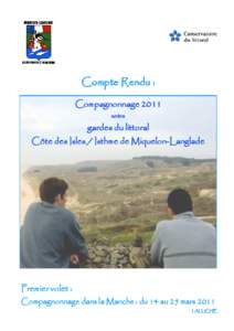 Compte Rendu : Compagnonnage 2011 entre gardes du littoral