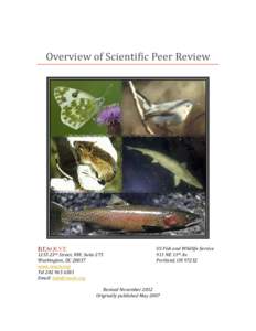  Overview	of	Scientific	Peer	Review