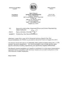 FY 2016 PAY PLAN RECOMMENDATIONS THE IMPACT OF PAY COMPRESSION WITHIN-GRADE SALARY ADVANCEMENTS GENERAL STRUCTURE ADJUSTMENT REPOSITIONING DIFFERENTIALS