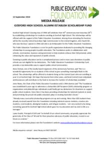 Student financial aid / Knowledge / Gosford High School / Education / Academia / Scholarship