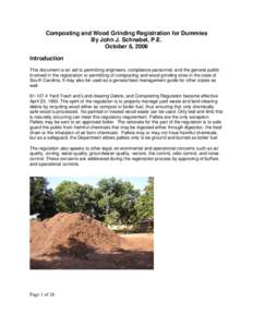 Composting and Wood Grinding Registration for Dummies