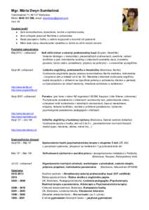 Microsoft Word Viewer - CV Mária Dwyn Sumbalová.doc