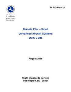 Remote Pilot - Small Unmanned Aircraft Systems Study Guide