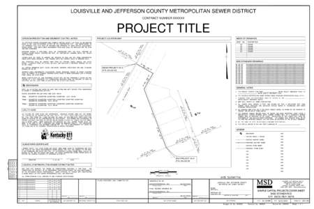 LOUISVILLE AND JEFFERSON COUNTY METROPOLITAN SEWER DISTRICT CONTRACT NUMBER XXXXXX PROJECT TITLE  BEGIN PROJECT XX-X