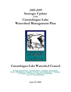 [removed]Strategic Update of the Canandaigua Lake Watershed Management Plan