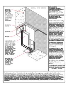 Building Envelope Design Guide: Architectural Precast Window Head and Jamb - Overall Detail