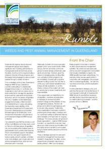 Queensland Regional Natural Resource Management Groups’ Collective – Chair’s Report  MARCH 2010 Rumble
