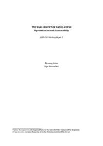 South Asia / Centre for Policy Dialogue / Politics of Bangladesh / Rounaq Jahan / Chr. Michelsen Institute / Constitution of Bangladesh / Parliament of Singapore / Jatiyo Sangshad / Government of Bangladesh / Bangladesh / Political geography