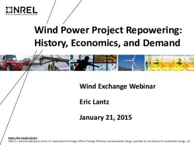 Wind Power Project Repowering: History, Economics, and Demand (Presentation), NREL (National Renewable Energy Laboratory)