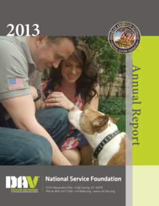 2013 Annual Report 3725 Alexandria Pike · Cold Spring, KY[removed]Phone[removed] · [removed] · www.nsf.dav.org 1