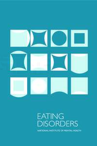 EATING DISORDERS NATIONAL INSTITUTE OF MENTAL HEALTH eating Disorders