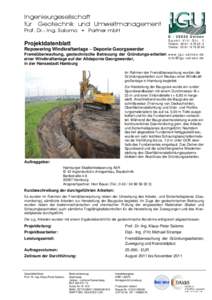 Ingenieurgesellschaft für Geotechnik und Umweltmanagement Prof. Dr.- Ing. Salomo + Partner mbH D[removed]Uelzen Sankt-Viti-Str. 1