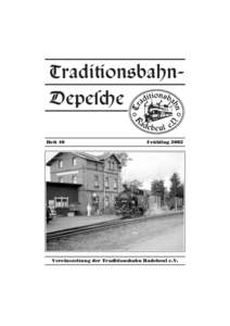 Tradition–bahnDepes¡e Heft 40