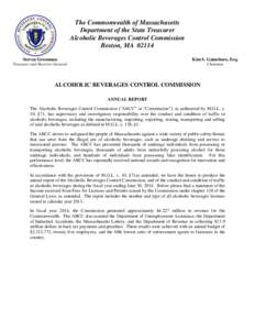 The Commonwealth of Massachusetts Department of the State Treasurer Alcoholic Beverages Control Commission Boston, MA[removed]Steven Grossman