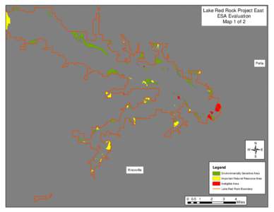 Lake Red Rock Project East ESA Evaluation Map 1 of 2 Pella