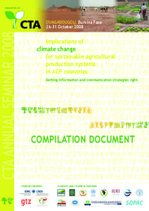 International trade / Politics / International economics / Technical Centre for Agricultural and Rural Cooperation ACP-EU / Adaptation to global warming / Global warming / African /  Caribbean and Pacific Group of States