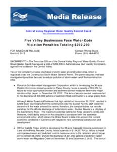 Microsoft Word - Final Central Valley ACLC press release.doc