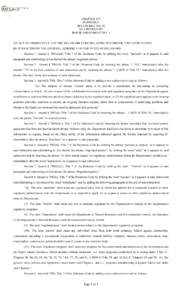 CHAPTER 177 FORMERLY SENATE BILL NO. 92 AS AMENDED BY HOUSE AMENDMENT NO. 1