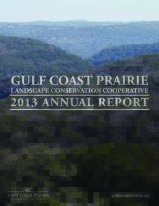GULF COAST PRAIRIE Landscape Conservation Cooperative 2013 ANNUAL REPORT  gulfcoastprairielcc.org