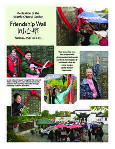 Dedication of the Seattle Chinese Garden Friendship Wall  同心壁