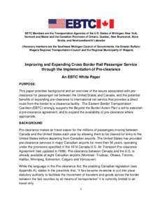 Customs services / Neoclassical architecture / Pacific Central Station / Canada–United States border / Amtrak / U.S. Customs and Border Protection / United States border preclearance / Via Rail / Vermonter / Rail transportation in the United States / Transportation in the United States / Transportation in North America