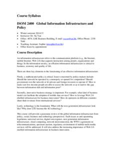 Microsoft Word - ISOM2400-Syllabus