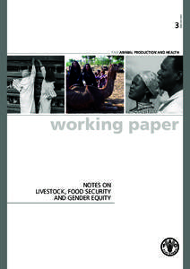 Working paper 3 - Notes on livestock, food security and gender equity