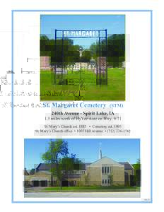 St. Margaret Cemetery  (STM) 240th Avenue - Spirit Lake, IA