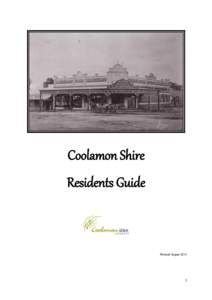 Coolamon Shire Residents Guide Revised August[removed]