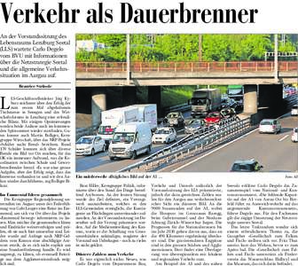 Verkehr als Dauerbrenner An der Vorstandssitzung des Lebensraums Lenzburg Seetal (LLS) wartete Carlo Degelo vom BVU mit Informationen über die Netzstrategie Seetal