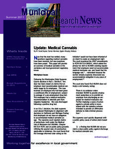 Municipal  Research News Summer 2011